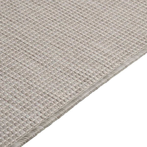 vidaXL Outdoor Rug Flat Woven 80x250 cm Light Grey