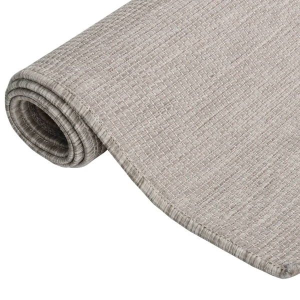 vidaXL Outdoor Rug Flat Woven 120x170 cm Light Grey