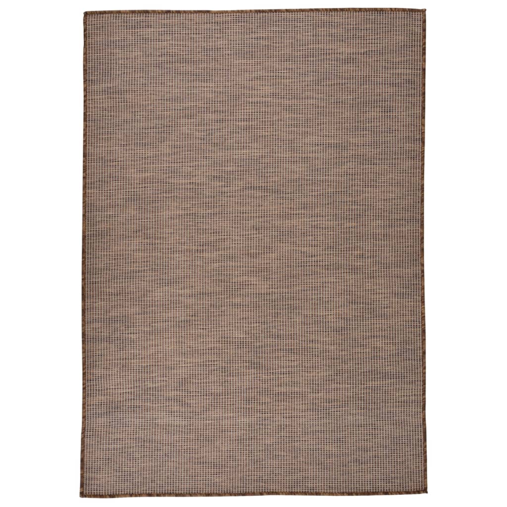 vidaXL Outdoor Flat-Woven Rug 160x230 cm Brown
