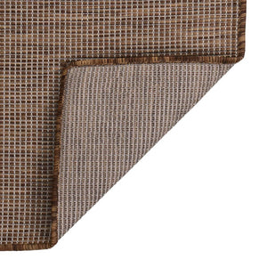vidaXL Outdoor Flat-Woven Rug 160x230 cm Brown