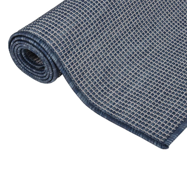 vidaXL Outdoor Rug Flat Woven 80x250 cm Blue