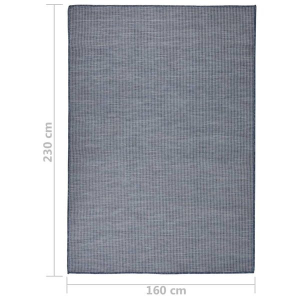 Blauer Outdoor Teppich 160x230 cm