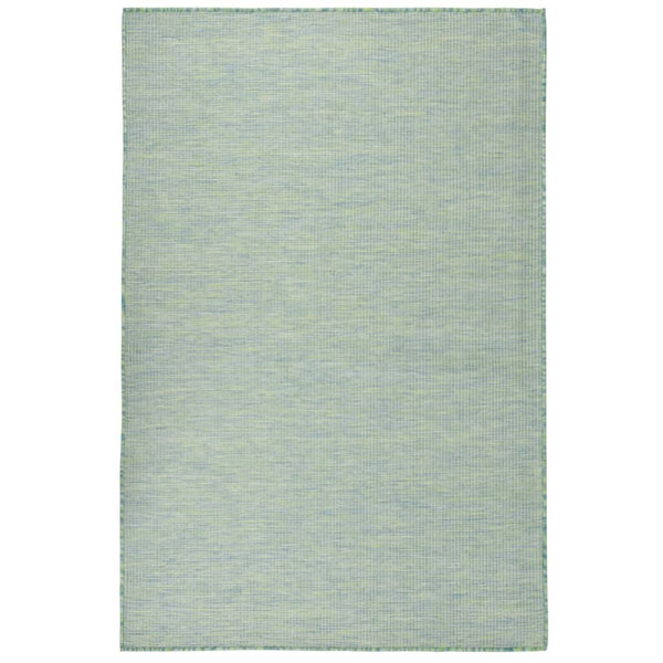 vidaXL Outdoor Flatweave Rug 120x170 cm Turquoise