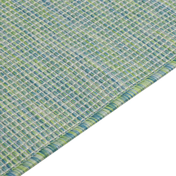 vidaXL Outdoor Flatweave Rug 120x170 cm Turquoise