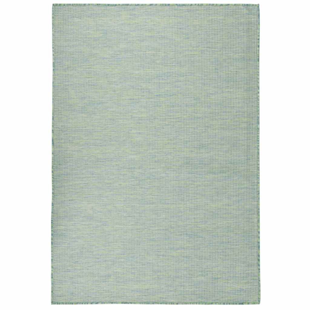 vidaXL Outdoor Flat-Woven Rug 160x230 cm Turquoise