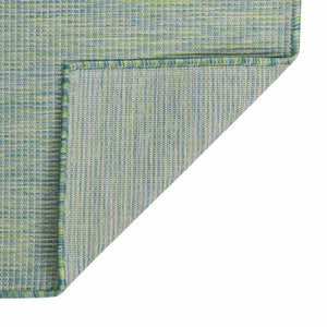 vidaXL Outdoor Flat-Woven Rug 160x230 cm Turquoise