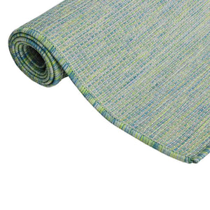 vidaXL Outdoor Flat-Woven Rug 160x230 cm Turquoise