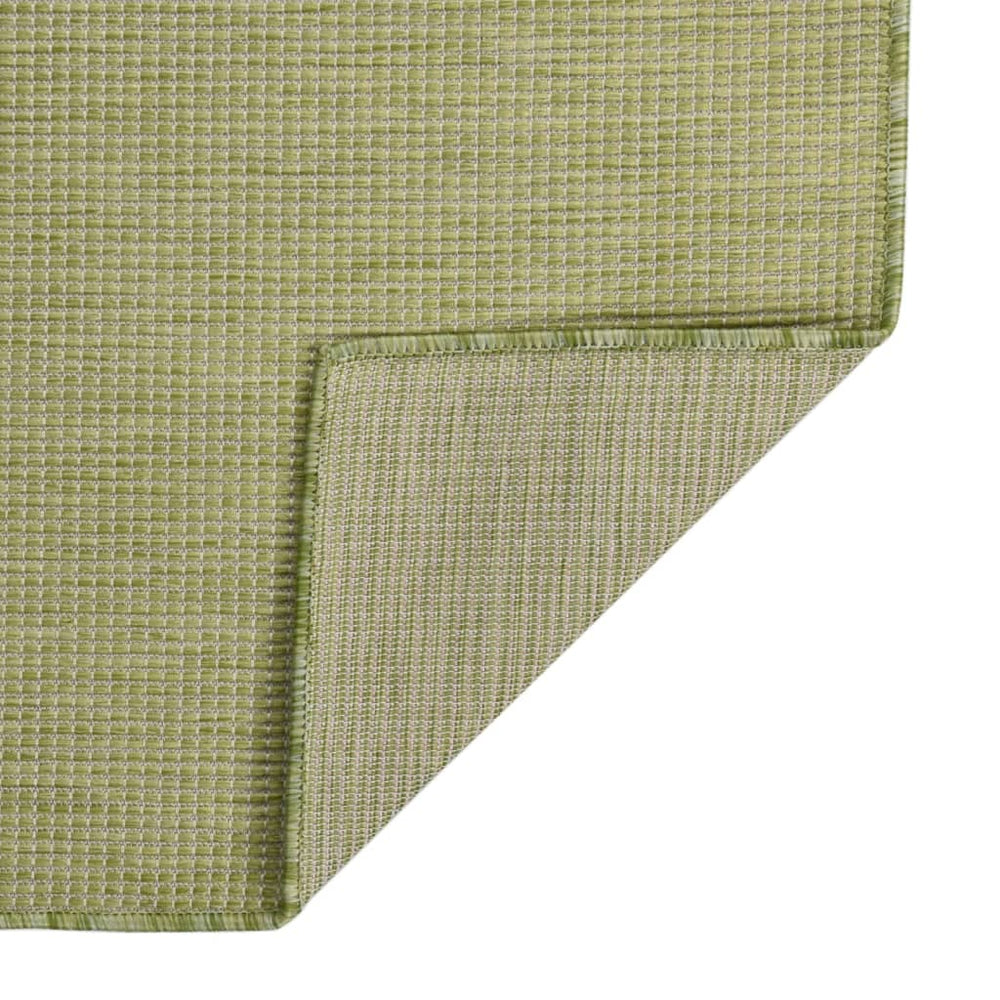 vidaXL Outdoor Flat-Woven Rug 160x230 cm Green