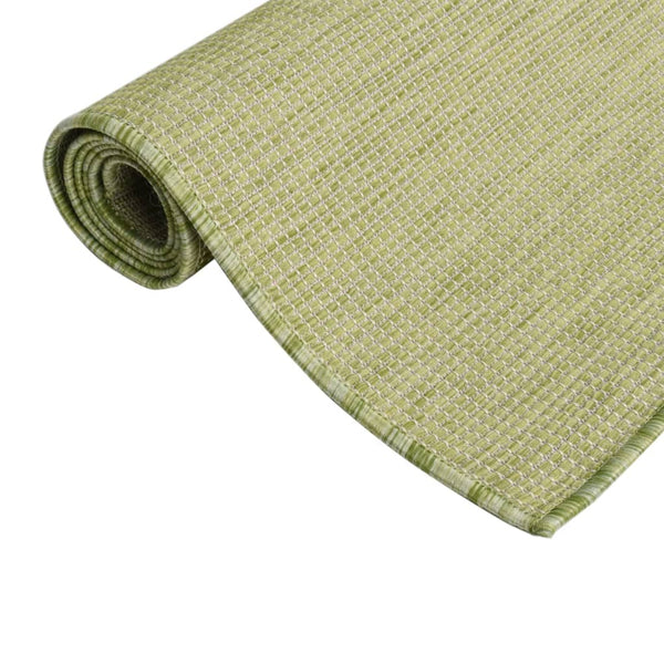 vidaXL Outdoor Flat-Woven Rug 200x280 cm Green
