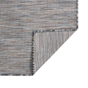 vidaXL Outdoor Flat-Woven Rug 120x170 cm Brown and Blue