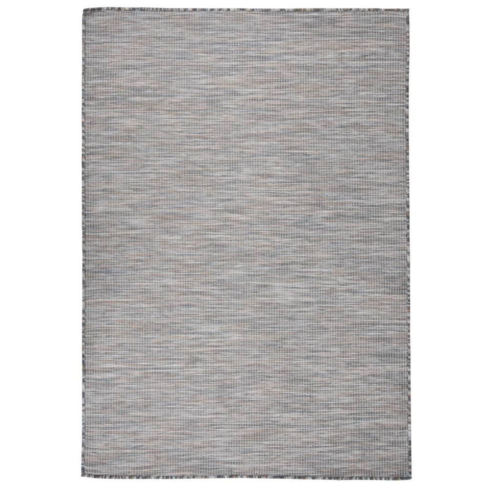 vidaXL Outdoor Rug Flat Woven 160x230 cm Brown and Blue