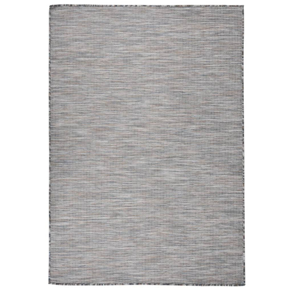 vidaXL Outdoor Rug Flat Woven 160x230 cm Brown and Blue