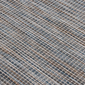 vidaXL Outdoor Rug Flat Woven 160x230 cm Brown and Blue