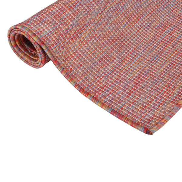 vidaXL Outdoor Rug Flat Woven 120x170 cm Red