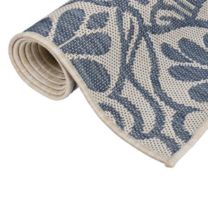 vidaXL Outdoor Flat-Woven Rug 120x170 cm Blue Pattern