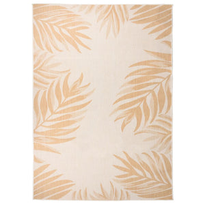 vidaXL Outdoor Rug Flat Woven 120x170 cm Leaf Pattern