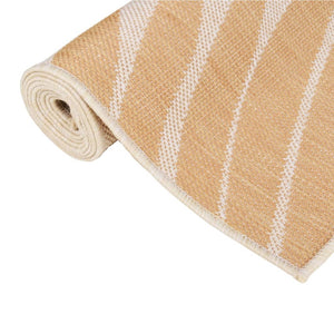 vidaXL Outdoor Rug Flat Woven 120x170 cm Leaf Pattern