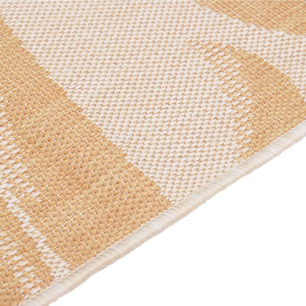 vidaXL Outdoor Rug Flat Woven 120x170 cm Leaf Pattern