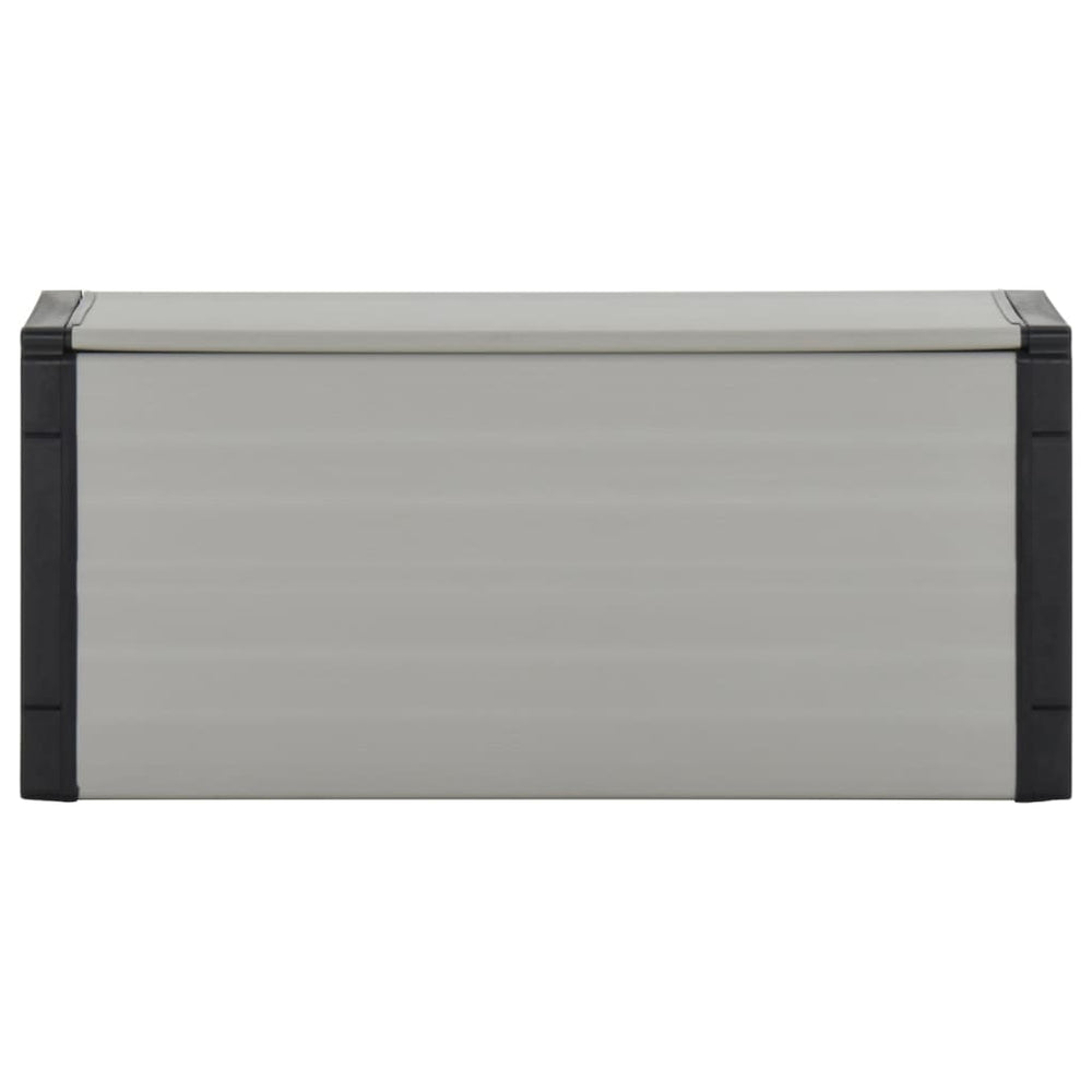vidaXL Dustbin Shed Grey 85x34x40 cm