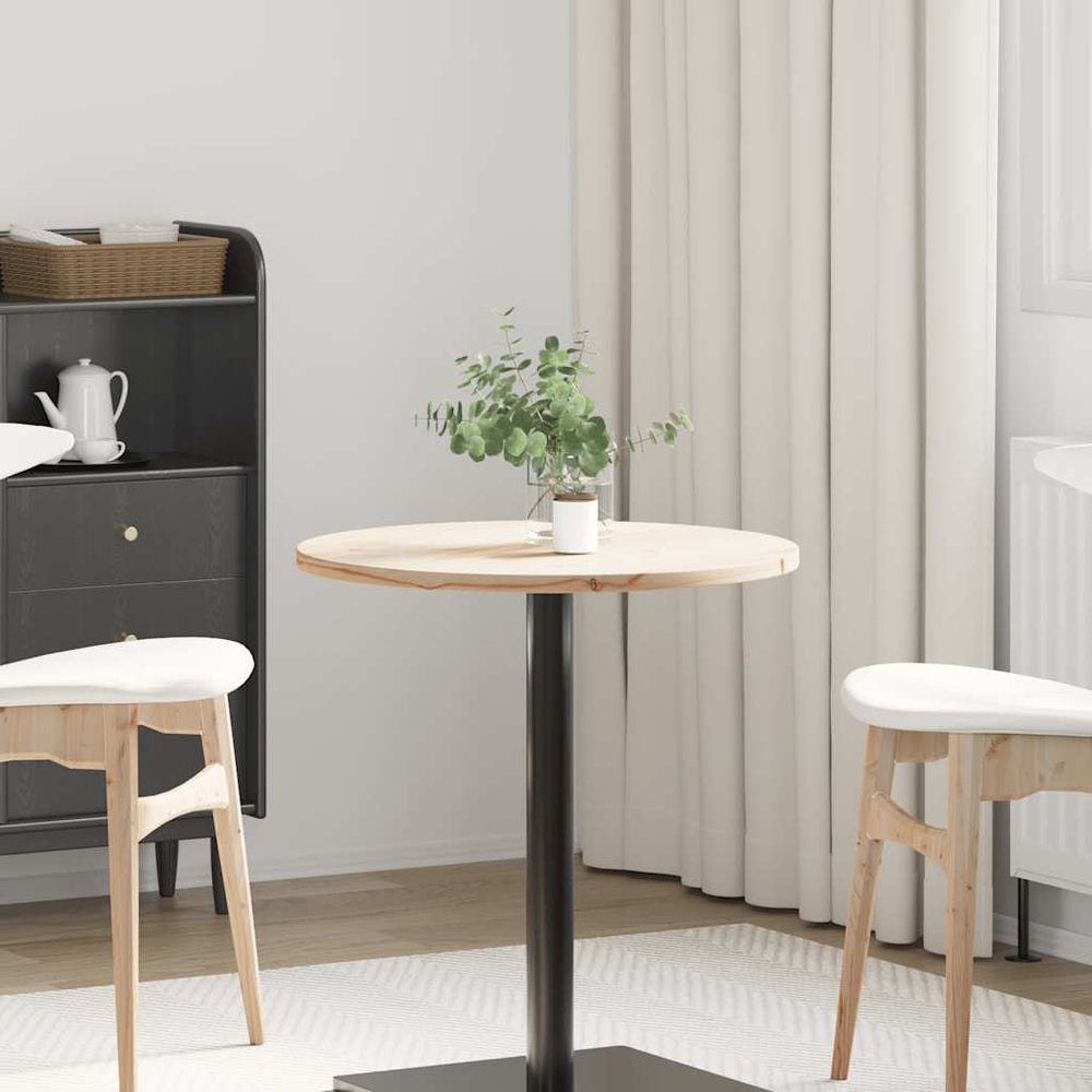 Massivholz Tischplatte Kiefer Ø60cm