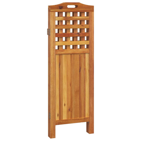 vidaXL 3-Panel Room Divider 121.5x2x115 cm Solid Acacia Wood