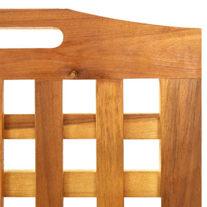 vidaXL 3-Panel Room Divider 121.5x2x115 cm Solid Acacia Wood