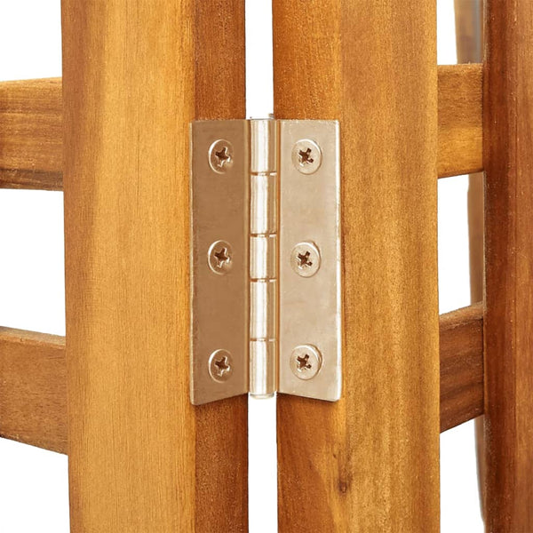 vidaXL 3-Panel Room Divider 121.5x2x180 cm Solid Acacia Wood