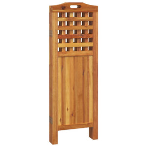 vidaXL 4-Panel Room Divider 162x2x115 cm Solid Acacia Wood