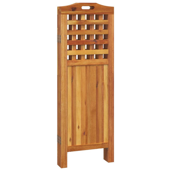 vidaXL 4-Panel Room Divider 162x2x115 cm Solid Acacia Wood