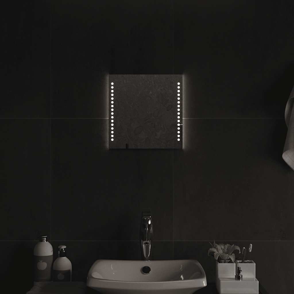 vidaXL LED Bathroom Mirror 30x30 cm