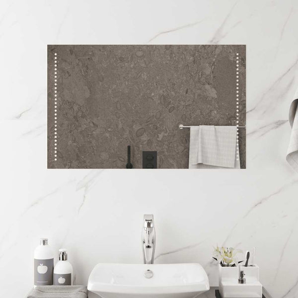 vidaXL LED Bathroom Mirror 80x50 cm
