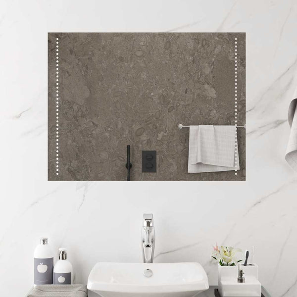 vidaXL LED Bathroom Mirror 80x60 cm