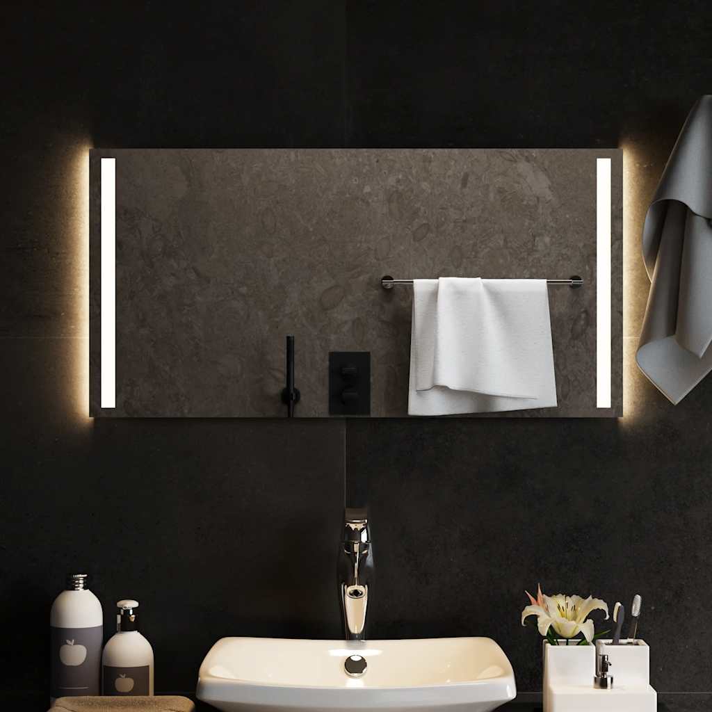 vidaXL LED Bathroom Mirror 80x40 cm