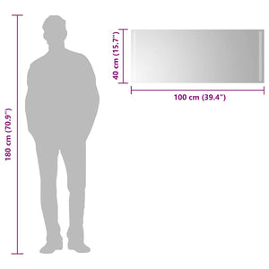 vidaXL LED Bathroom Mirror 100x40 cm