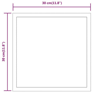 vidaXL LED Bathroom Mirror 30x30 cm
