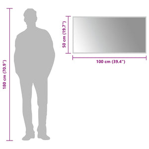 vidaXL LED Bathroom Mirror 100x50 cm
