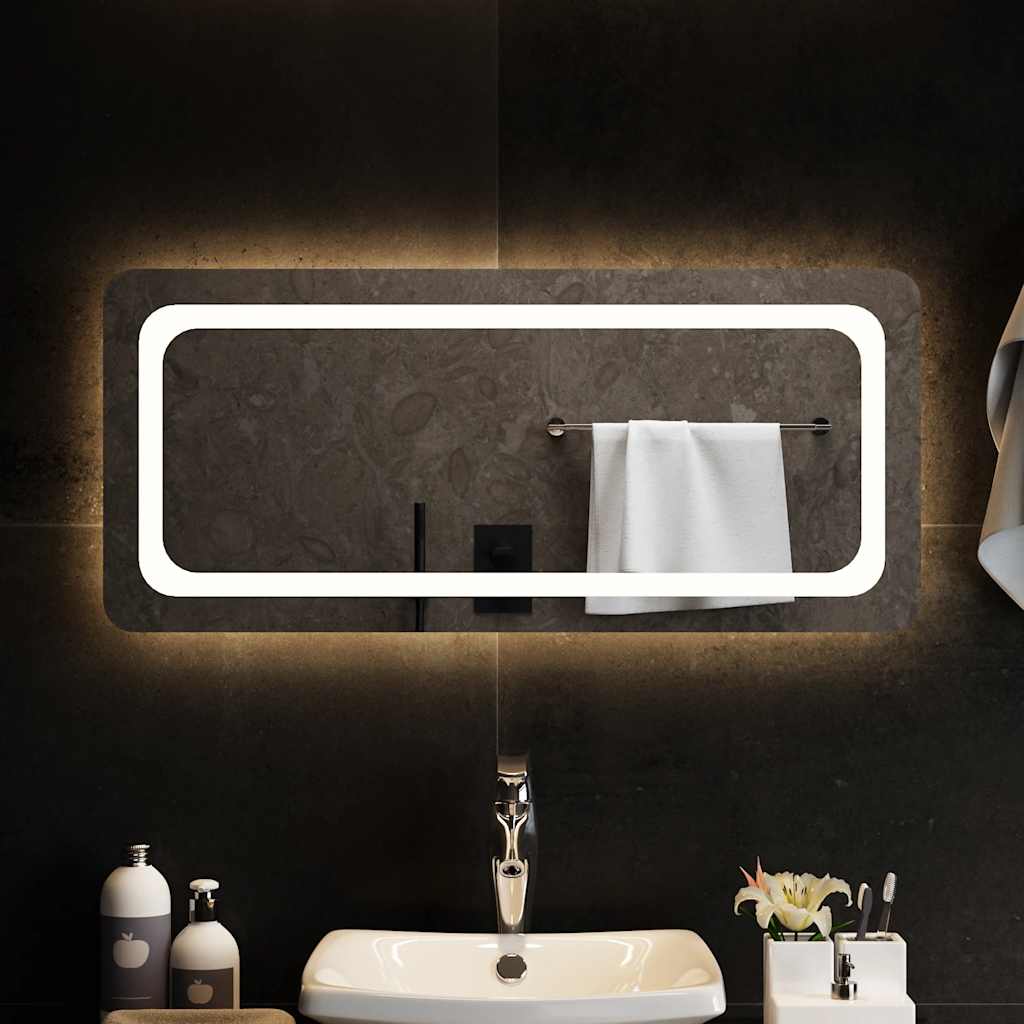 vidaXL LED Bathroom Mirror 90x40 cm