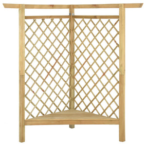 vidaXL Corner Pergola with Bench 166x81x174 cm Impregnated Pine Wood