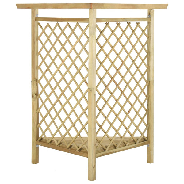 vidaXL Corner Pergola with Bench 166x81x174 cm Impregnated Pine Wood