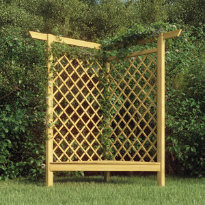 vidaXL Corner Pergola with Bench 166x81x174 cm Impregnated Pine Wood