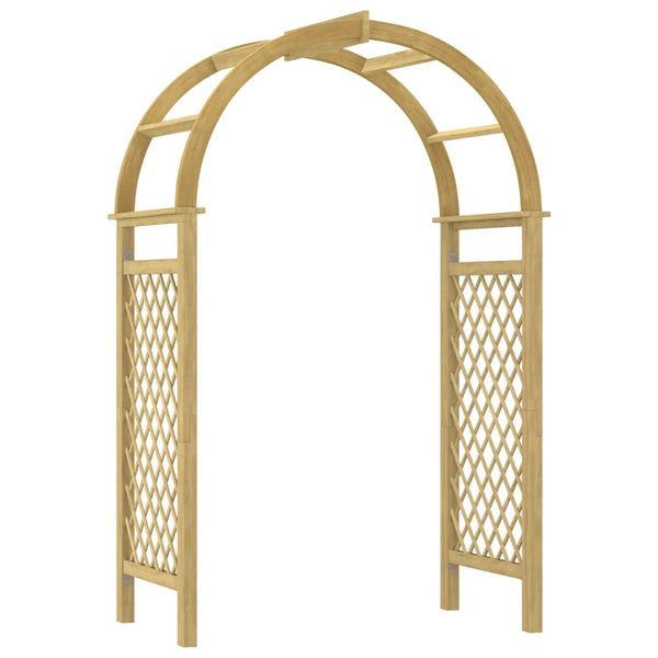 vidaXL Rose Arch with Trellis 141x97x243 cm Solid Pine Wood