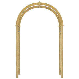 vidaXL Rose Arch with Trellis 141x97x243 cm Solid Pine Wood