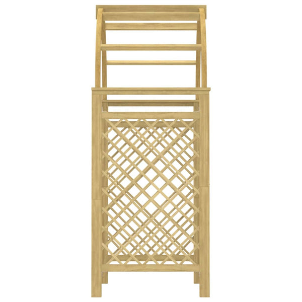 vidaXL Rose Arch with Trellis 141x97x243 cm Solid Pine Wood