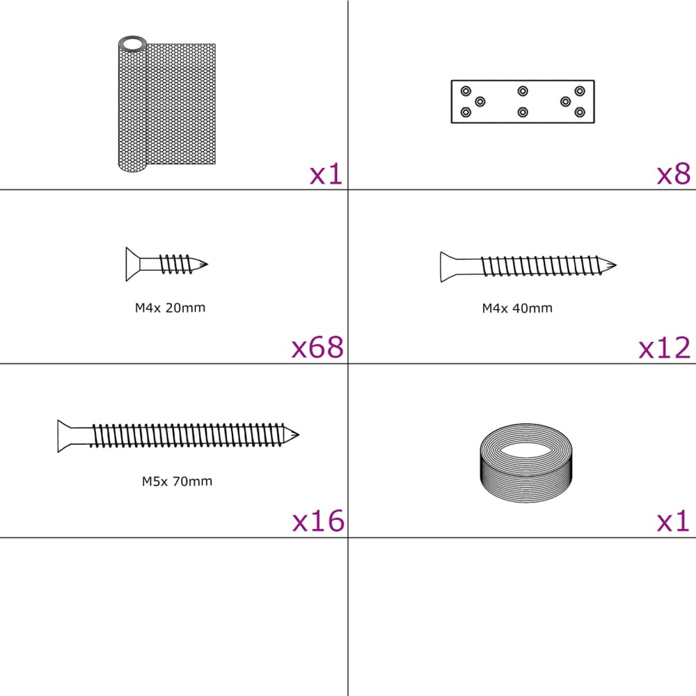 vidaXL Chicken Coop Extension 268x100x190 cm Metal