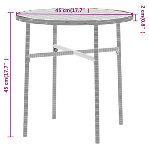 vidaXL 3-Piece Garden Dining Set Poly Rattan Black
