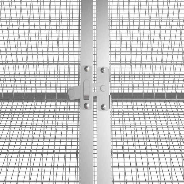 vidaXL Rabbit Cage Anthracite 201.5x80.5x71 cm Galvanized Steel