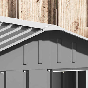 vidaXL Dog Kennel Grey 116.5x103x81.5 cm Galvanized Steel