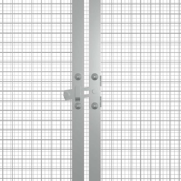 vidaXL Chicken Coop Anthracite 200x91x100 cm Galvanized Steel