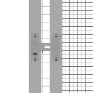 vidaXL Bird Cage Grey 111x107x211.5 cm Galvanized Steel