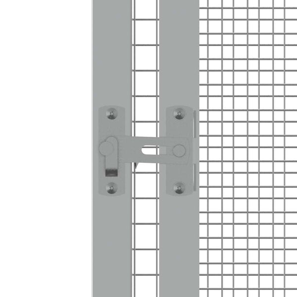 vidaXL Bird Cage Grey 302.5x324.5x211.5 cm Galvanized Steel